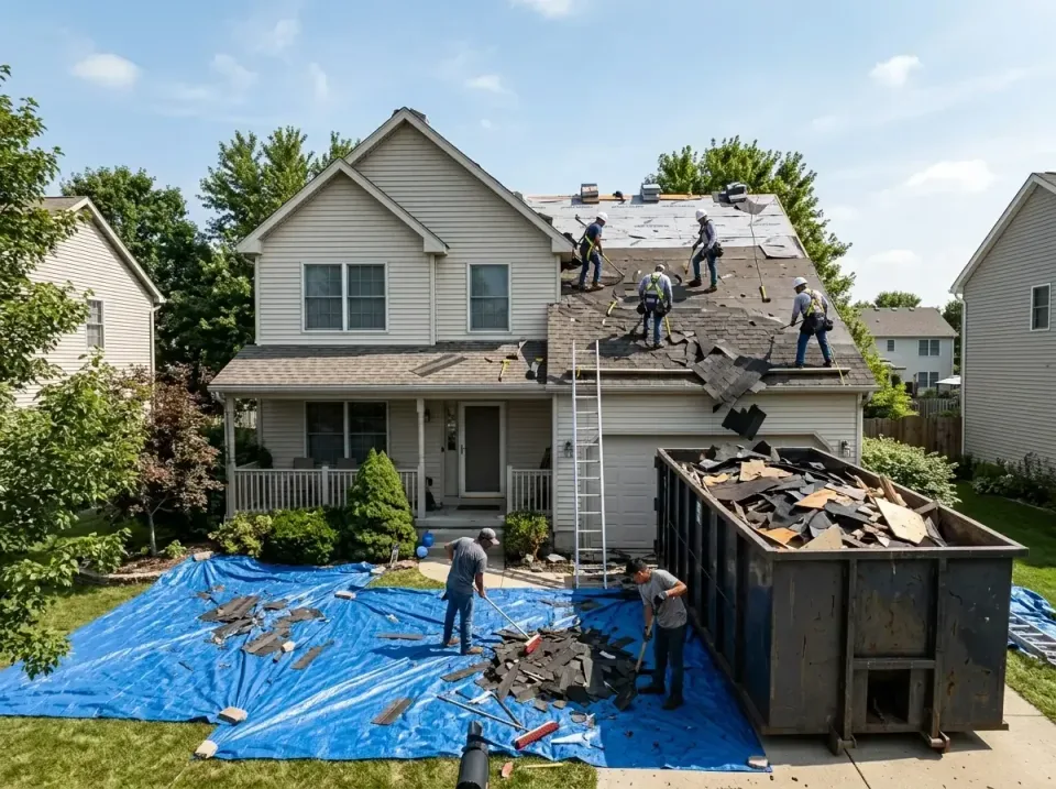 roof-replacement-debris-remova-004 — frequently asked questions, Cheapest Dumpster Rentals in Spring Ridge, MD